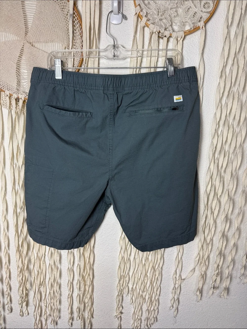 Vuori S #V370 Teal Ripstop Men's Shorts Size XL